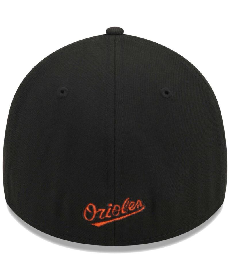 Men's Black Baltimore Orioles Logo 39THIRTY Flex Hat