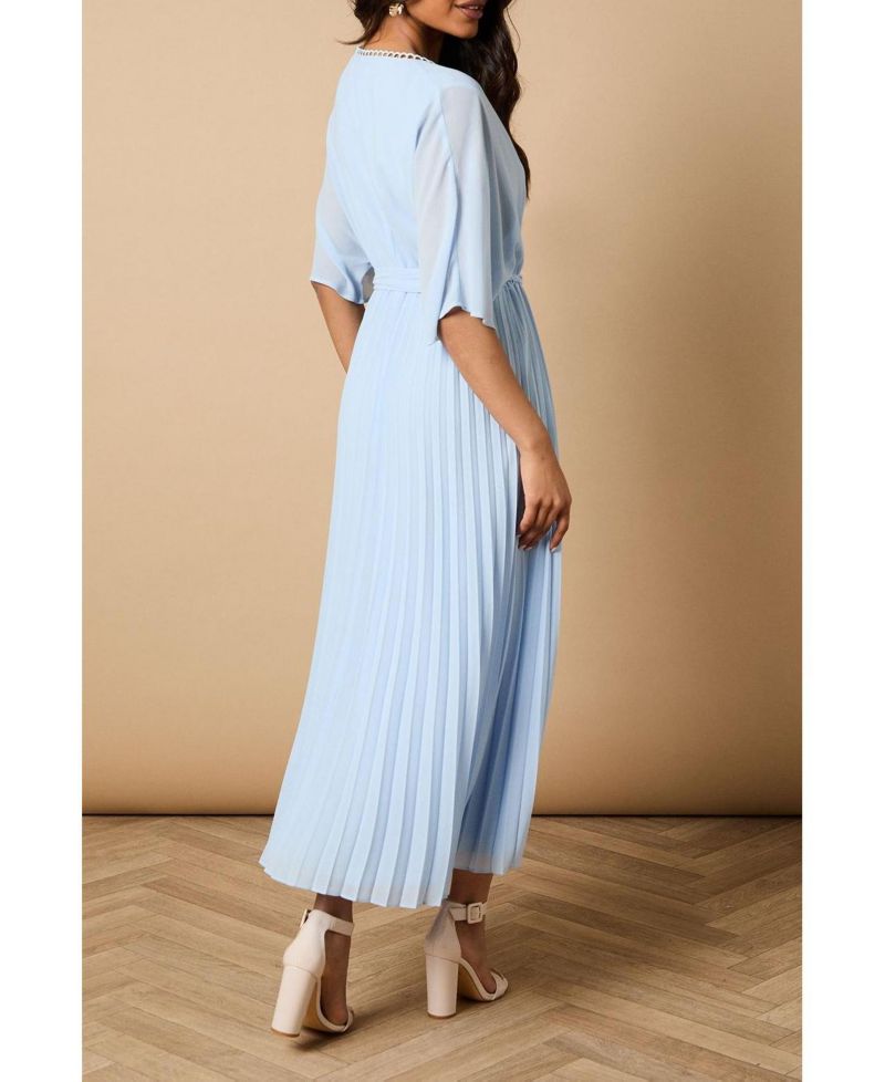 Women's Occasion Pleated Midi Dress