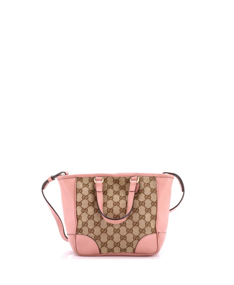 Small Bree Tote GG Canvas with Leather