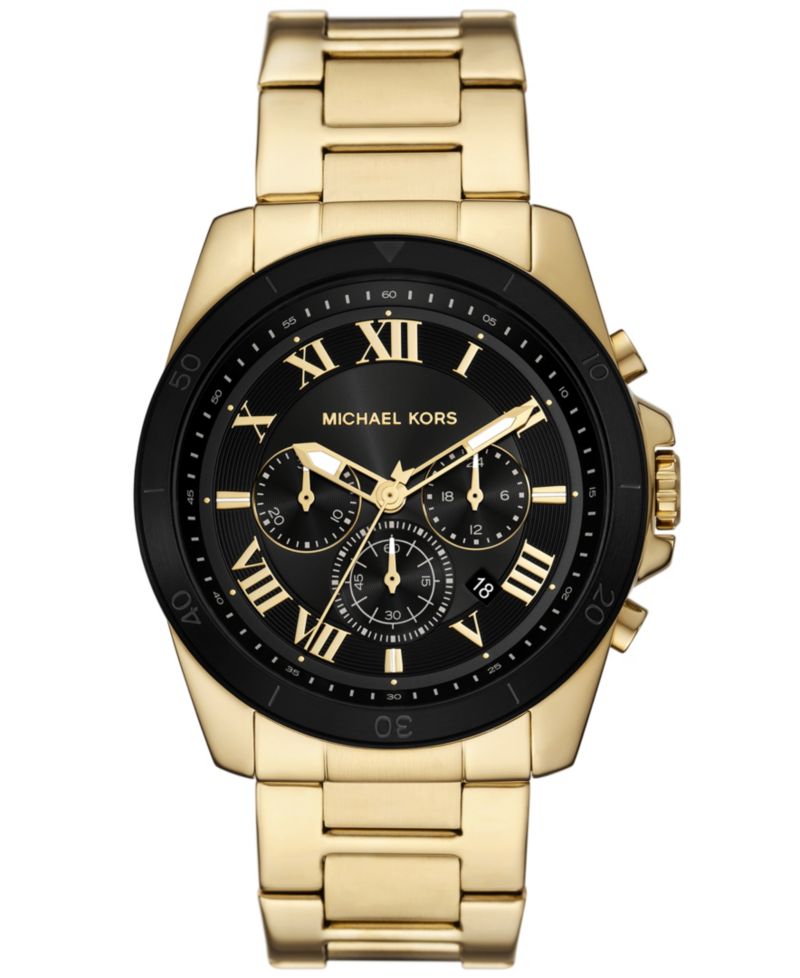 Men's Alek Chronograph Gold-Tone Stainless Steel Watch 44mm