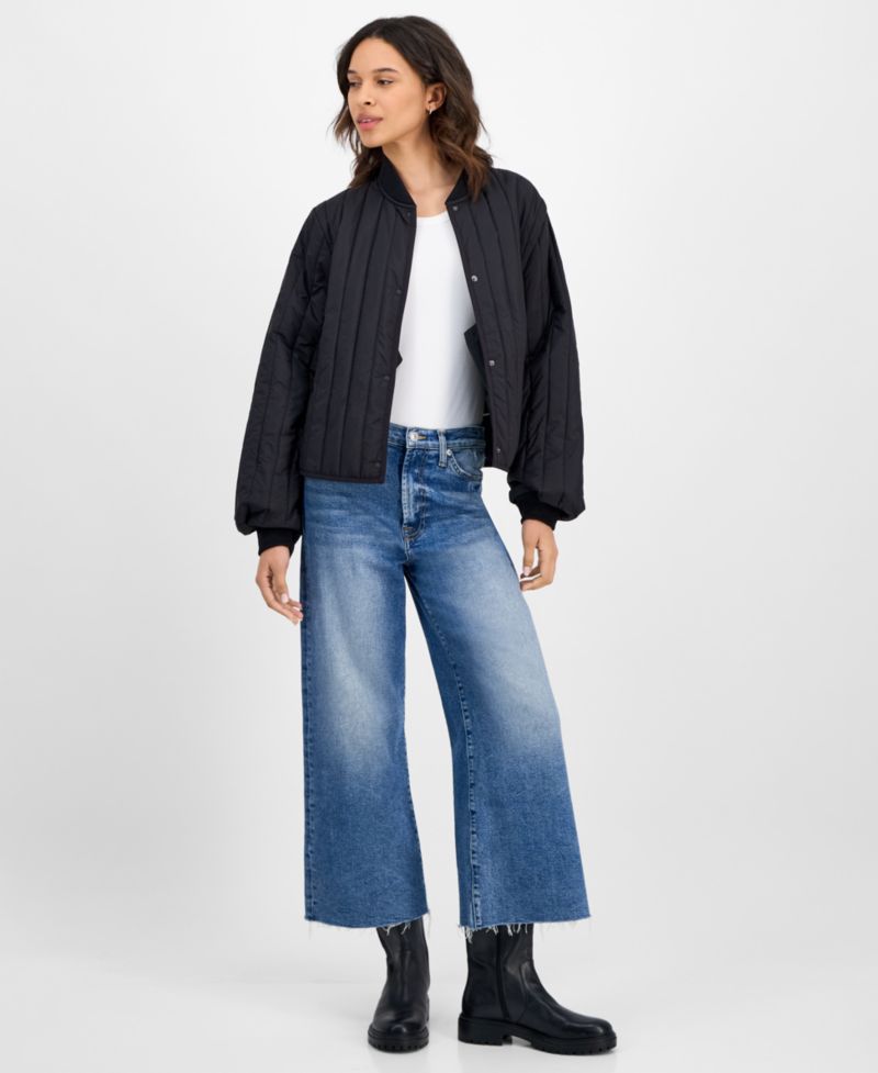 Women's Stand-Collar Bomber Jacket