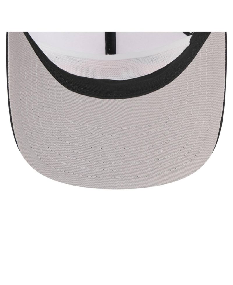 Men's White/Black Baltimore Orioles Retro Cut 19TWENTY Adjustable Trucker Hat