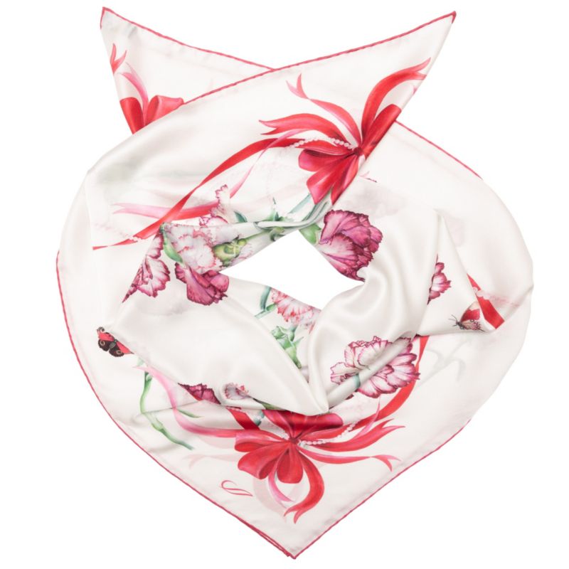 Fior di Mamma - Hand Rolled Silk Foulard for Women