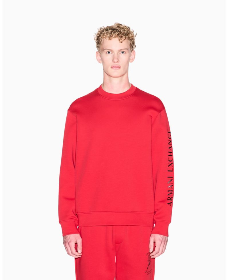 Men's Lunar New Year Back Graphic Crew Neck Sweatshirt