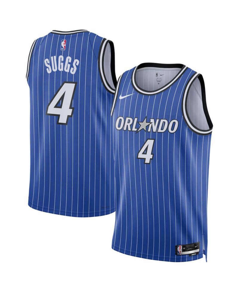 Men's and Women's Jalen Suggs Blue Orlando Magic Swingman Player Icon Edition Jersey
