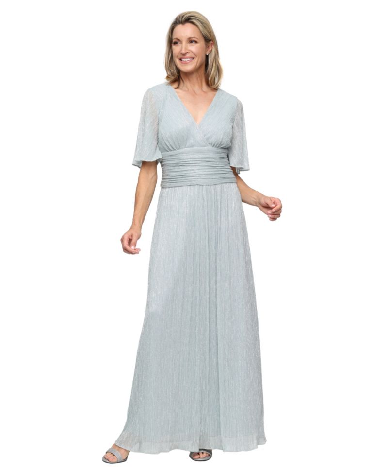 Women's V-Neck A-Line Ball Gown