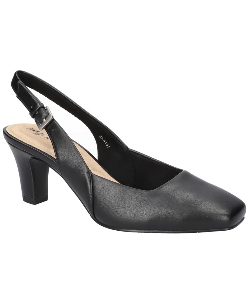 Ritsa Square Toe Slingback Pumps