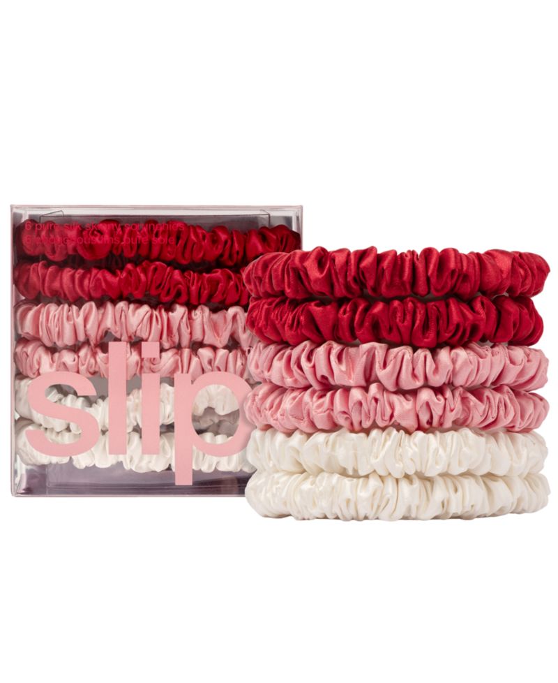 6-Pc. Sweeties Pure Silk Skinny Scrunchies
