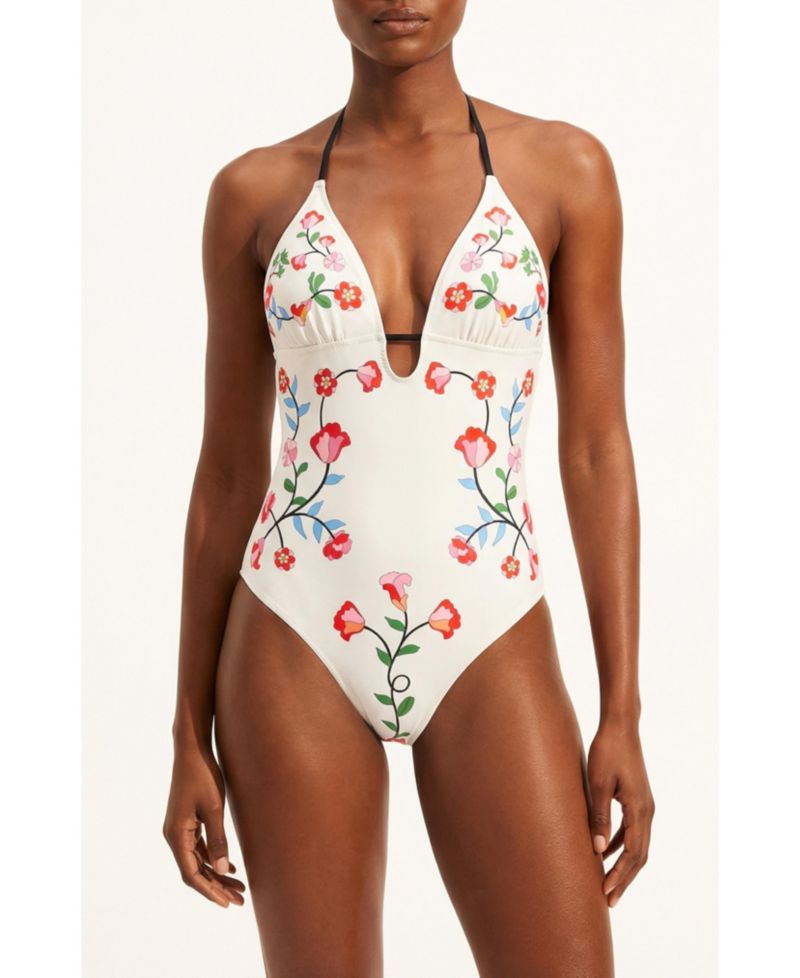 Women's Noir Bloom Reversible One Piece Swimsuit