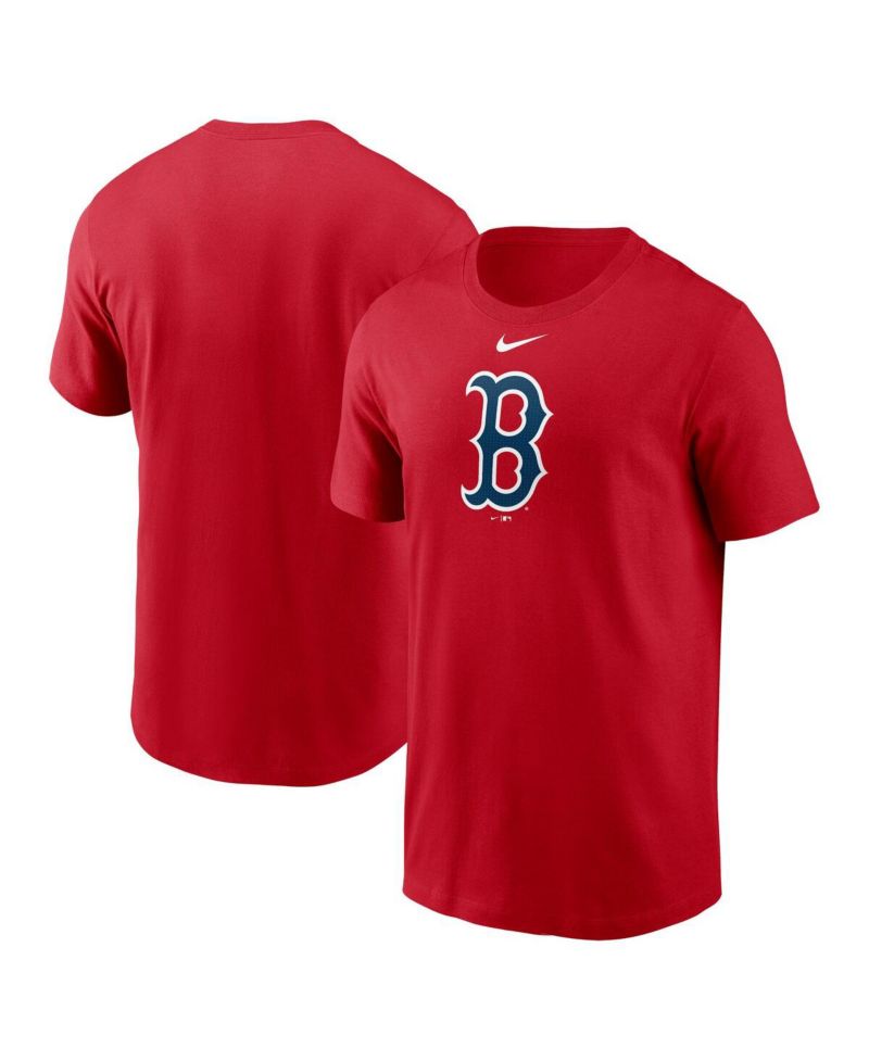 Men's Red Boston Red Sox Fuse Logo T-Shirt