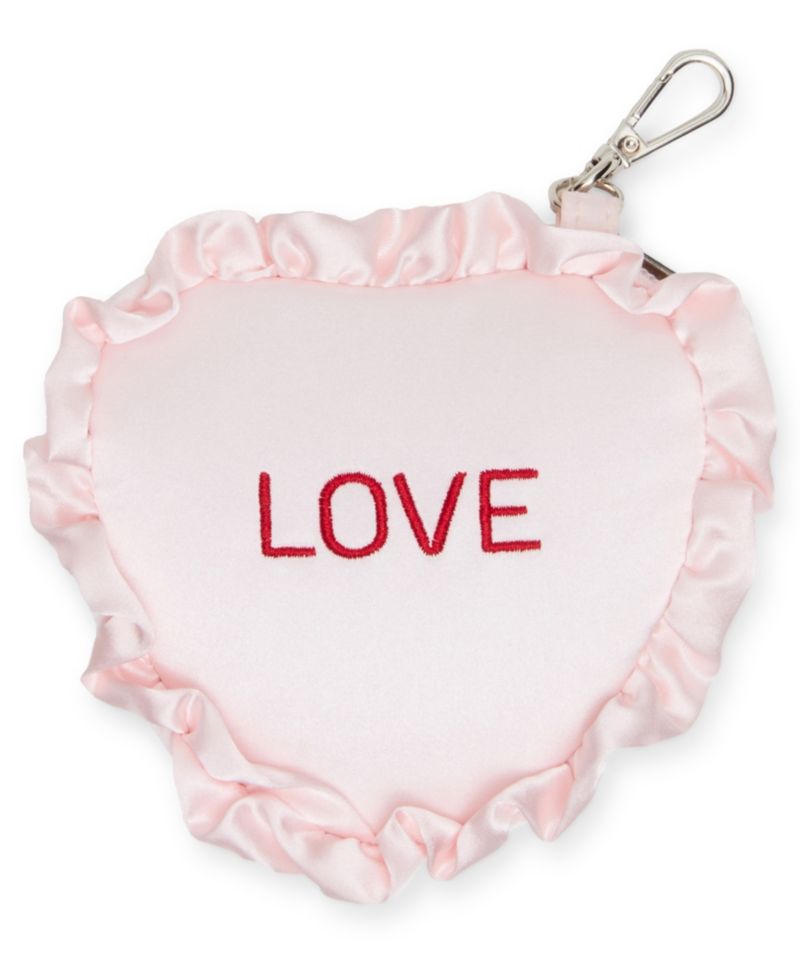 Rosalie Satin Conversation Heart Pouch