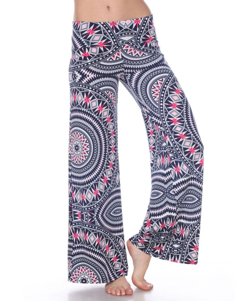 Geometric Print Palazzo Pants
