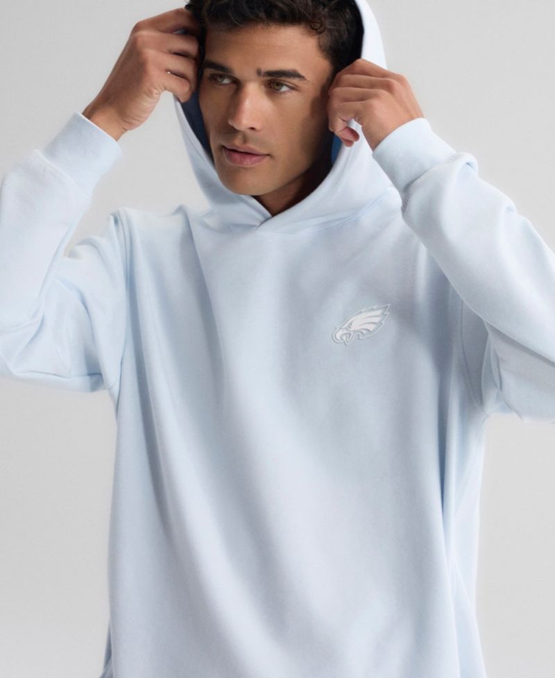 Men's Light Blue Philadelphia Eagles Clutch Tri-Blend Hoodie