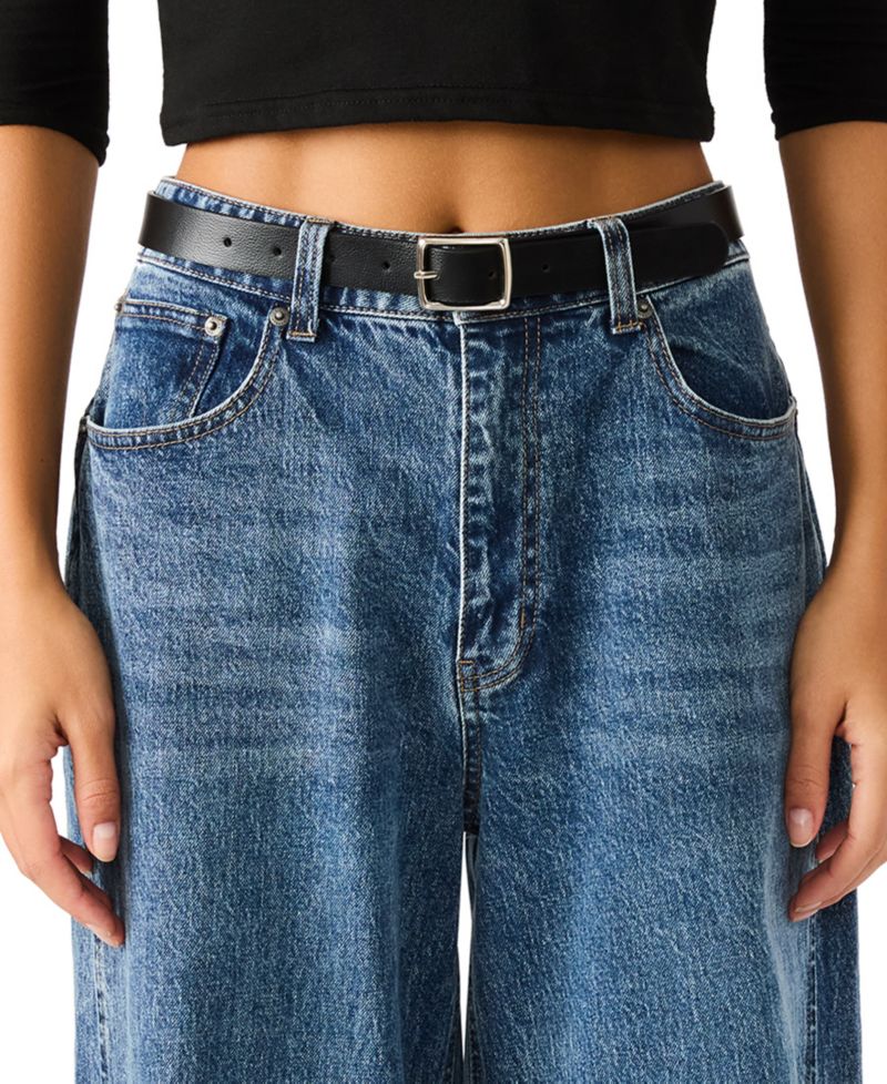 Women's 2 Piece Smooth and Textured Belts
