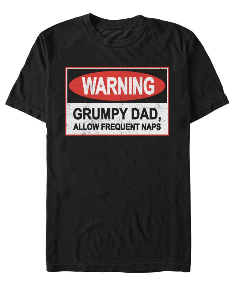 Men's Warning Grumpy Dad Short-Sleeve T-Shirt