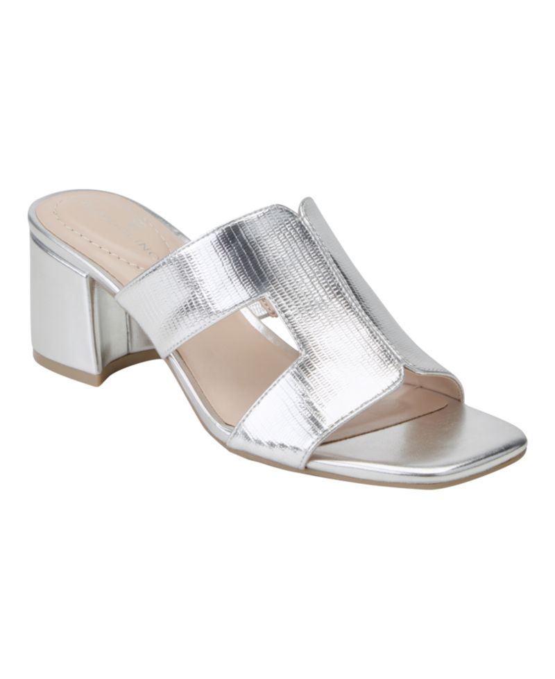 Women's Merring Block Heel Slip-On Dress Sandals