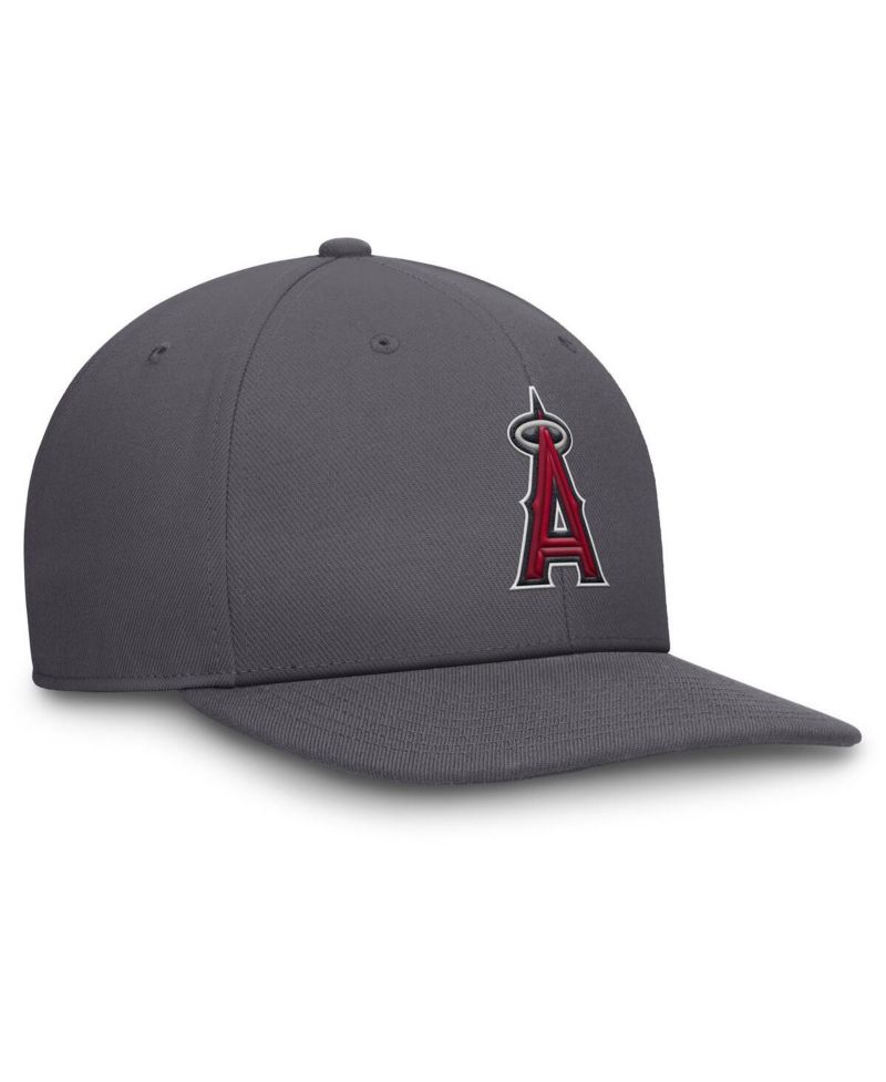 Men's Gray Los Angeles Angels Pro Performance Snapback Hat