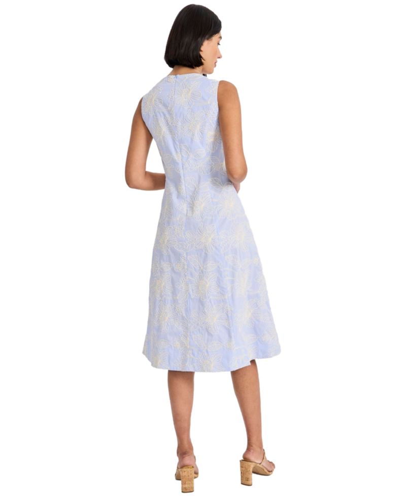 Women's Sleeveless Scoop Neck Midi Dress