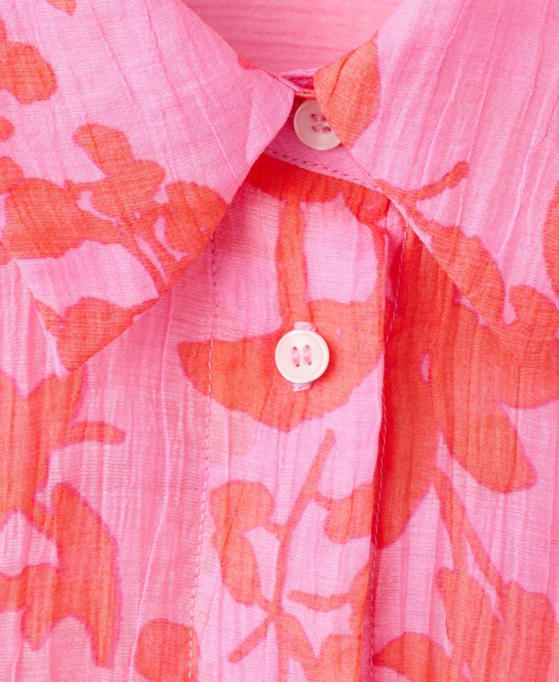 Women's Floral-Printed Lyocell Shirt