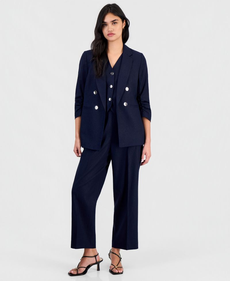 Women's Pull-On Linen-Blend Pants