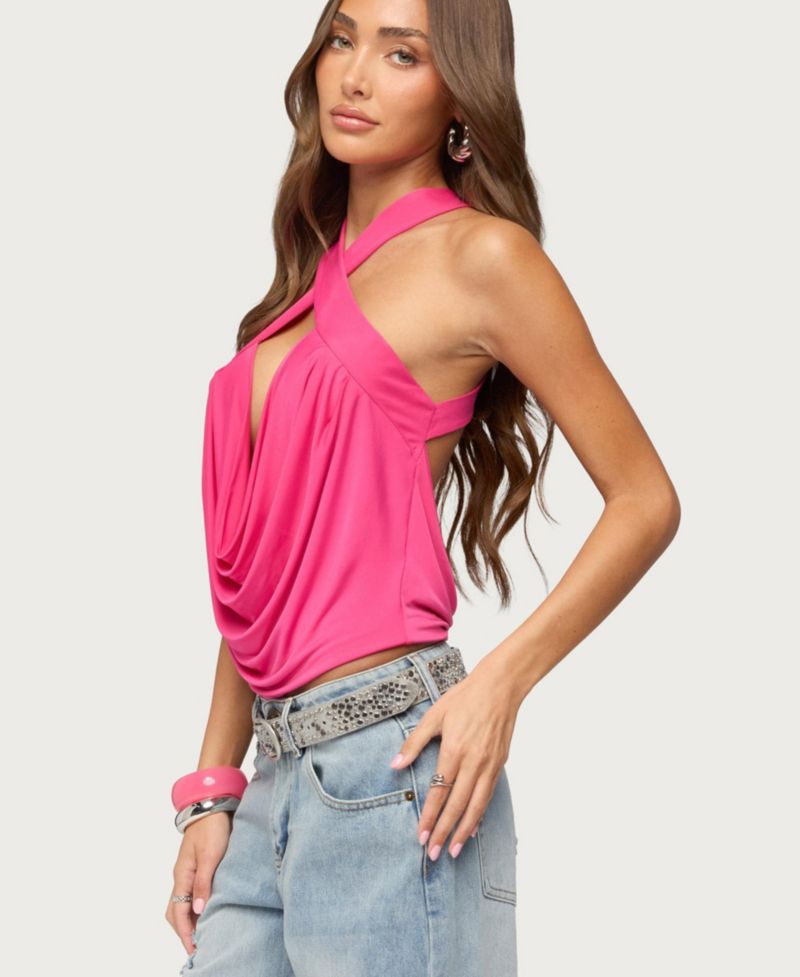 Women's Maise Backless Cowl Neck Tank