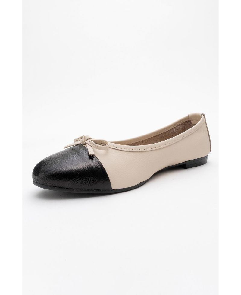 женские кожаные балетки Rayne Cap Toe