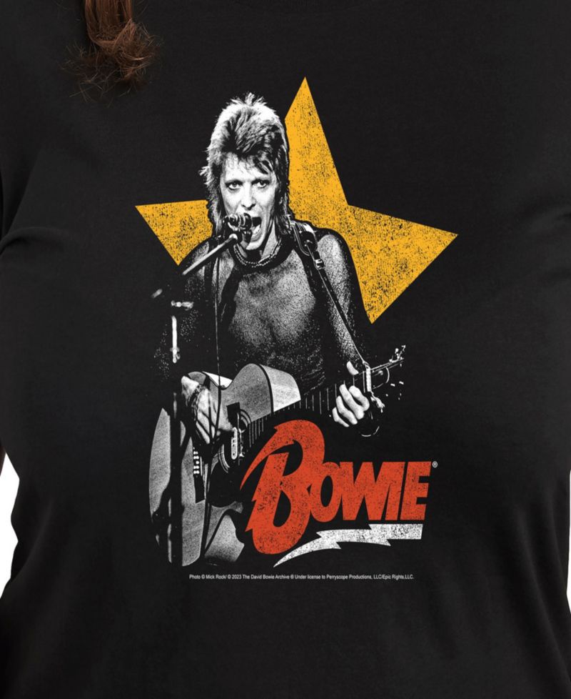 Plus Size David Bowie Graphic Pullover T-shirt