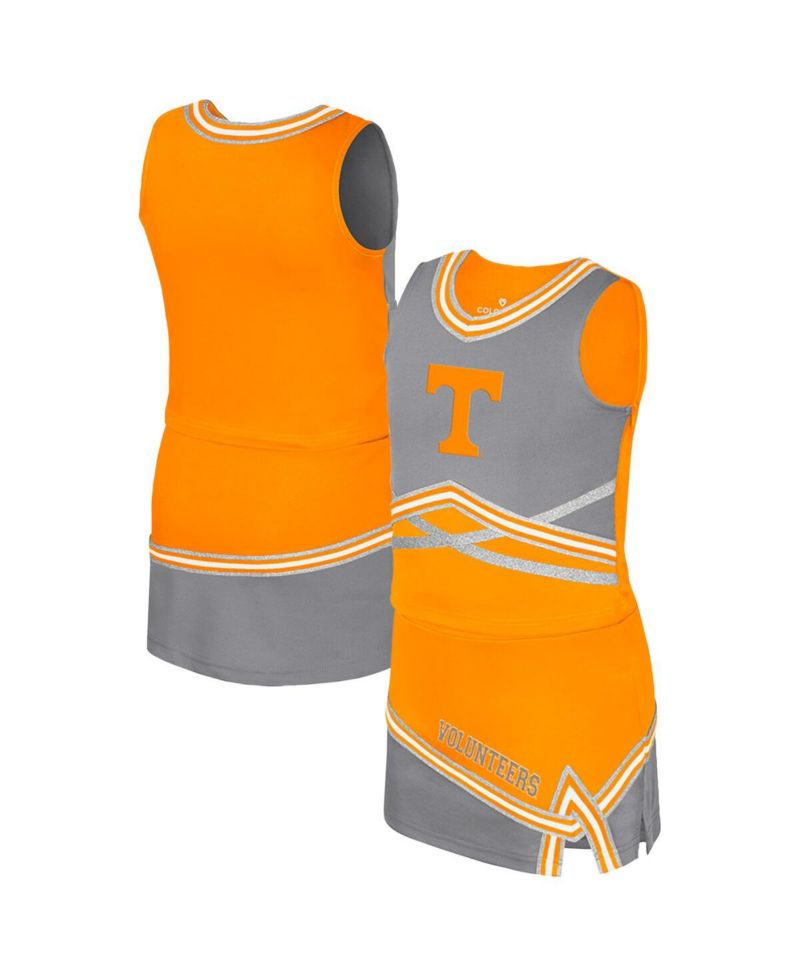 Big Girls 2-Piece Tennessee Orange Tennessee Volunteers Lollipop Park Cheer Set
