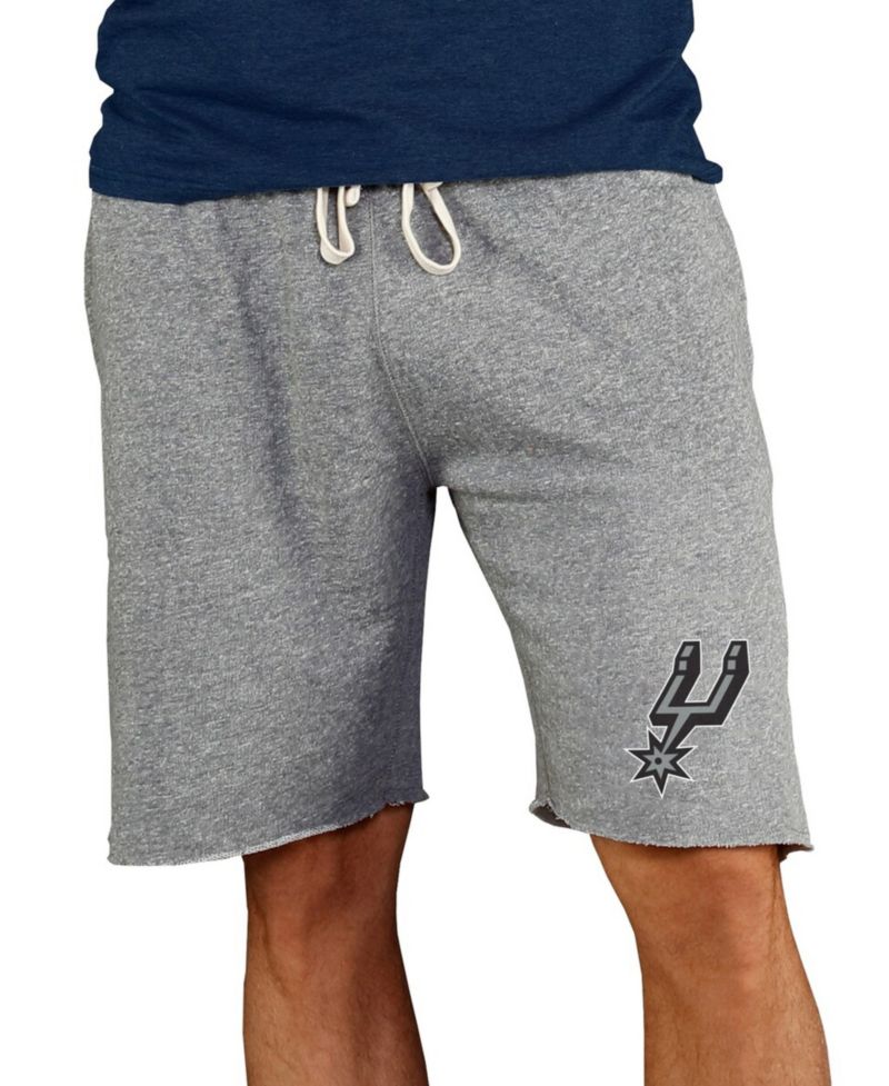 Men's Gray San Antonio Spurs Mainstream Terry Shorts