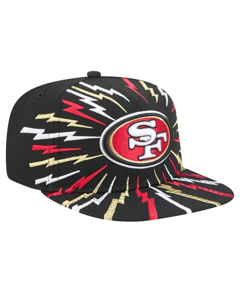 Men's Black San Francisco 49ers Bolt A-Frame 9FIFTY Snapback Hat