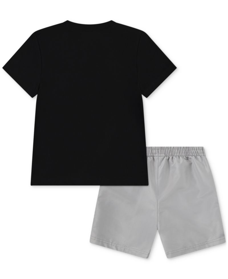 Boys' 2T-7 Dri-FIT Crewneck Jersey T-Shirt and Mesh Shorts, 2-Piece Set