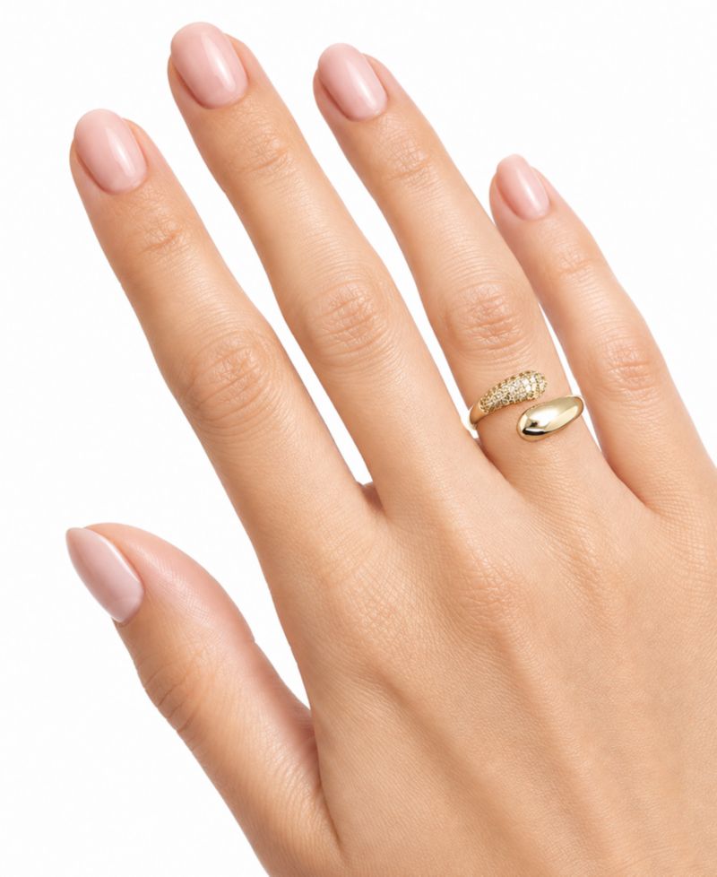 Cubic Zirconia Bypass Ring