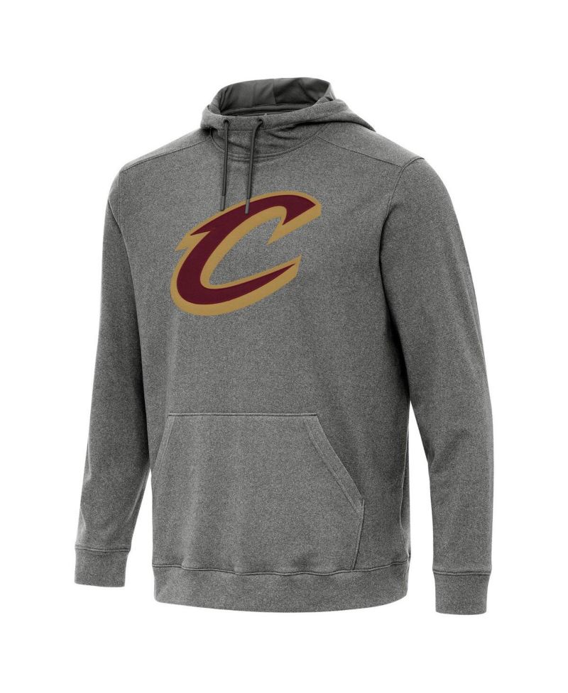 Men's Heather Black Cleveland Cavaliers Cloud Pullover Hoodie