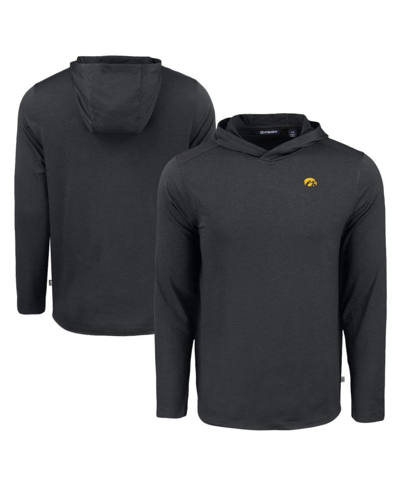 Men's Black Iowa Hawkeyes Coastline Epic Comfort Eco Long Sleeve Hoodie