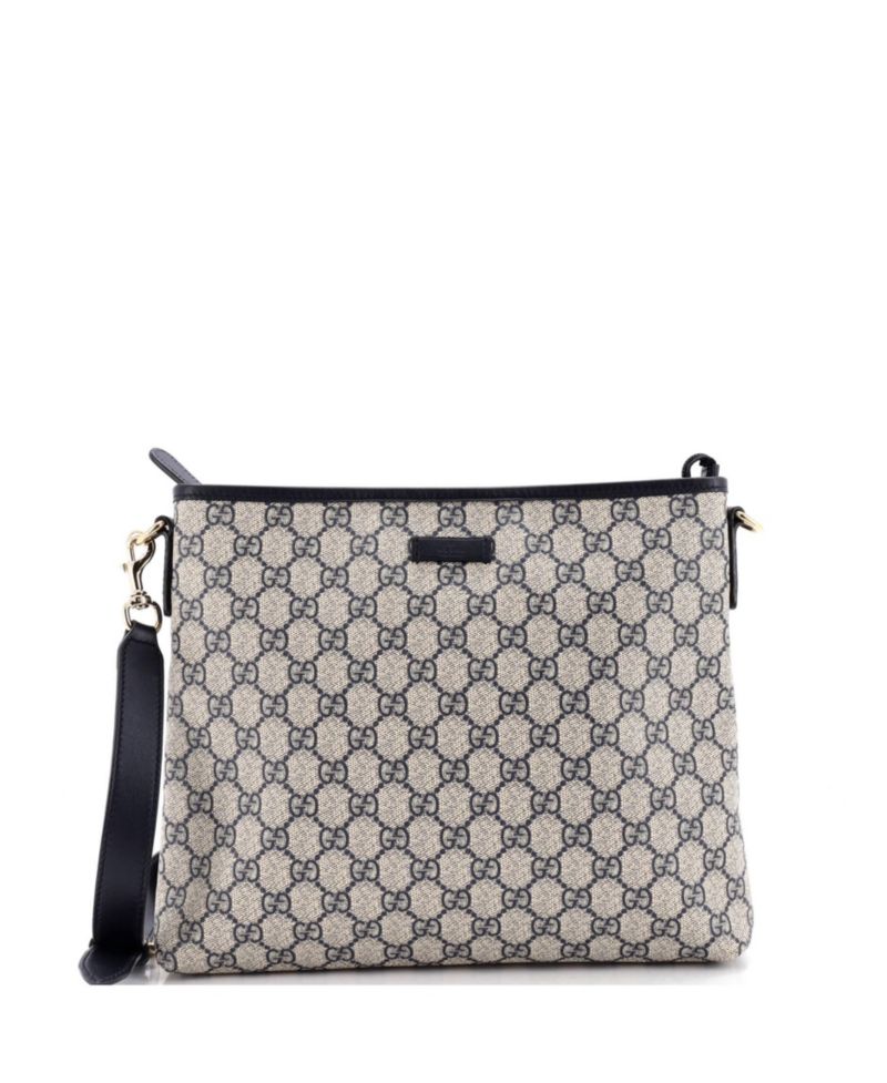 Medium Zip Top Messenger Bag GG Coated Canvas