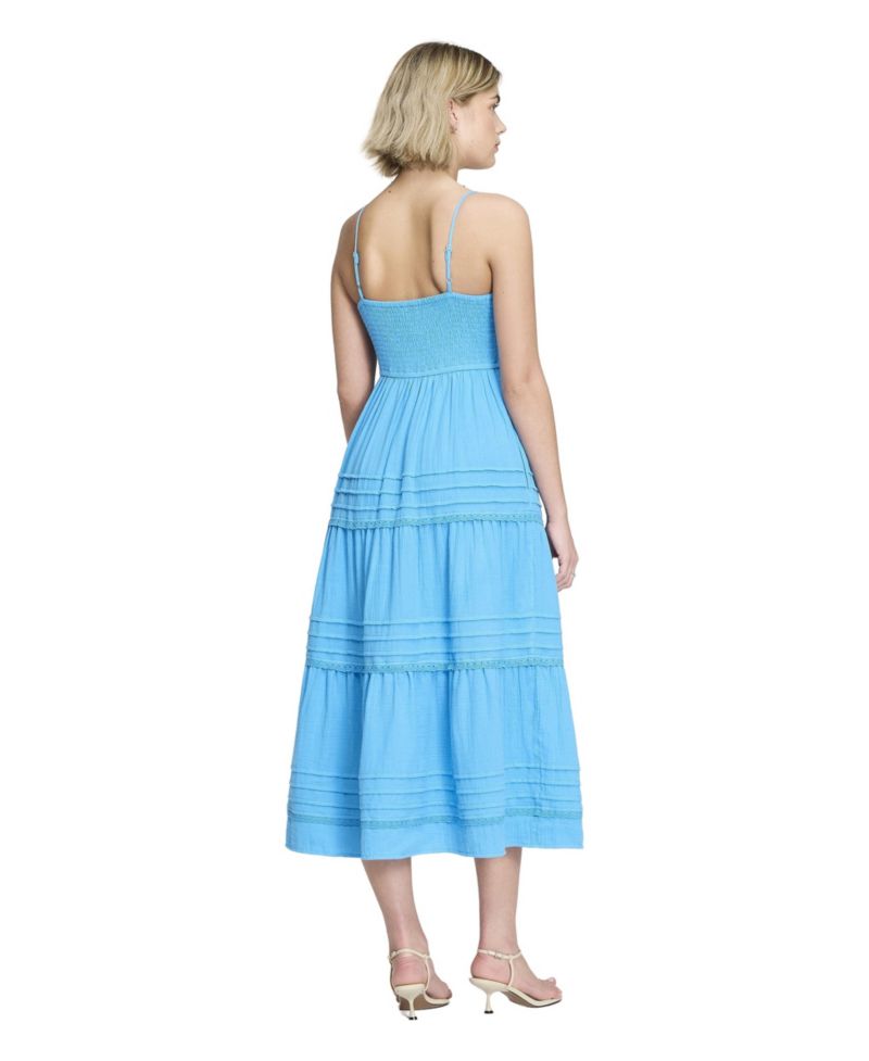 Women's Hazel Cotton Tiered Midi Dress