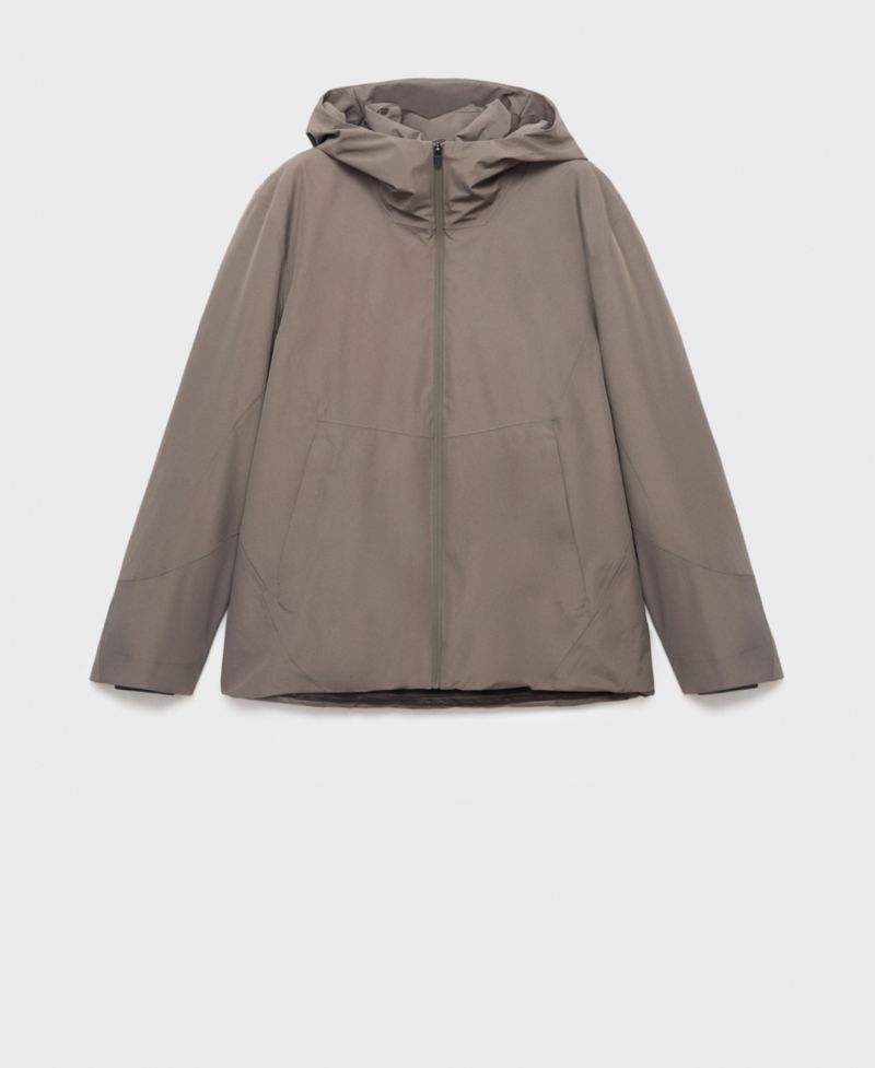 Men's Water-Repellent Thermolite Hooded Jacket