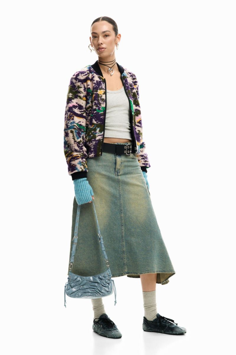 Women's Small gathered denim bag