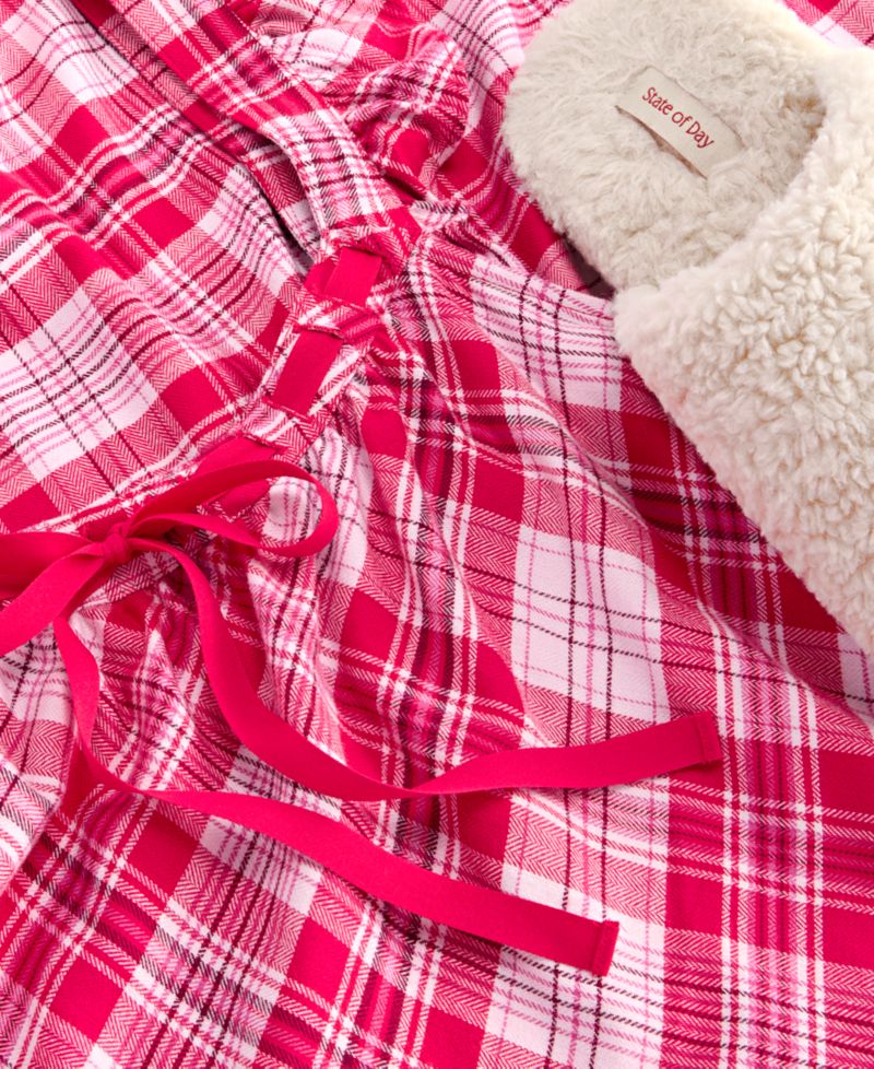 Women's Ruffled Flannel Chemise