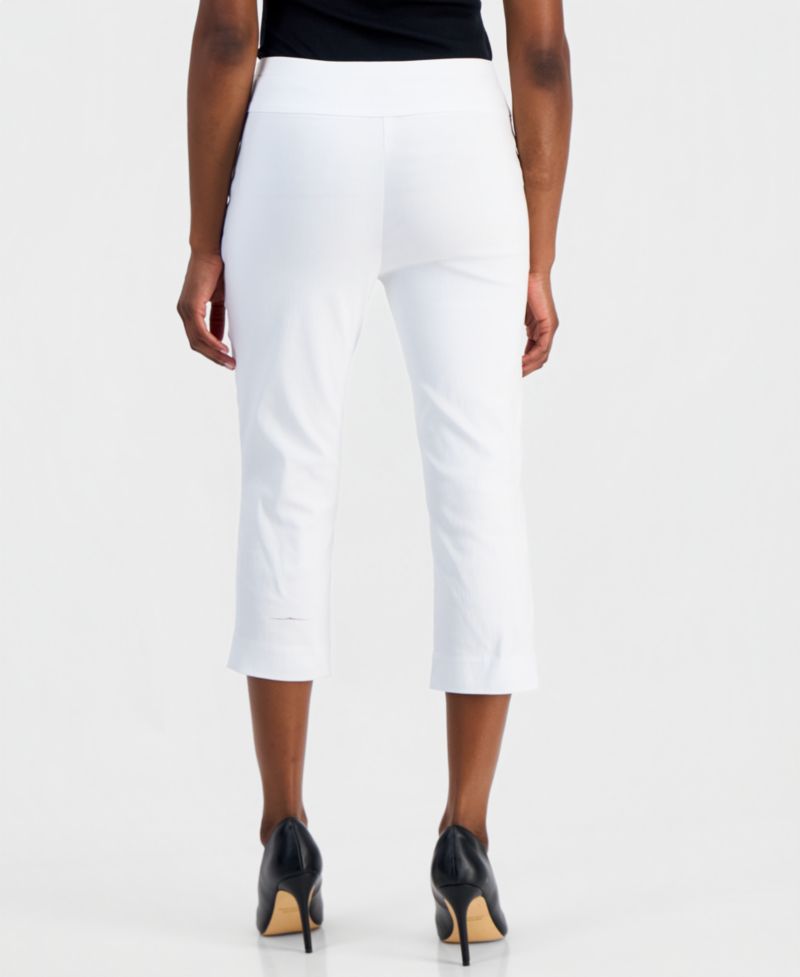 Petite Tummy-Control Pull-On Capri Pants