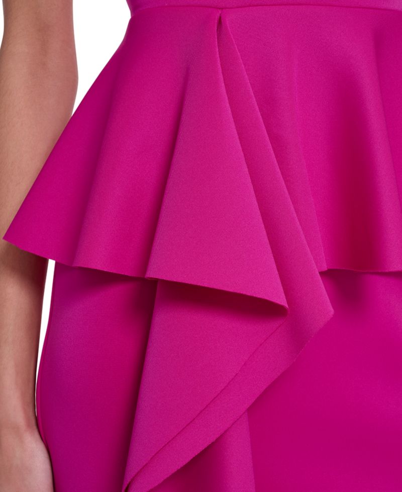 Women's Strapless Peplum Gown