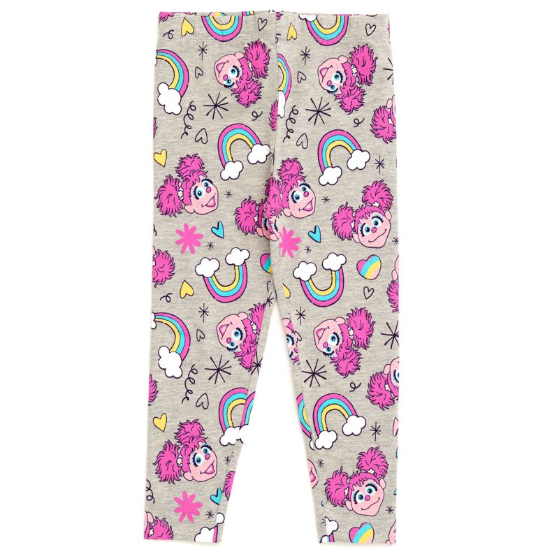 Baby Girls (12-24 months) Rainbow Fleece Hoodie and Leggings Outfit Set