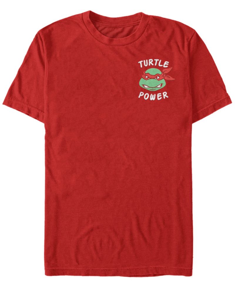 Teenage Mutant Ninja Turtles Men's Raphael Turtle Power Short Sleeve T-Shirt