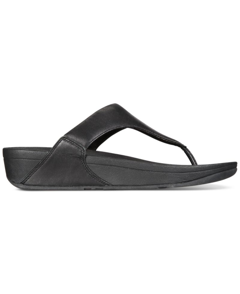 Lulu Leather Toe-Thongs Casual Sandals