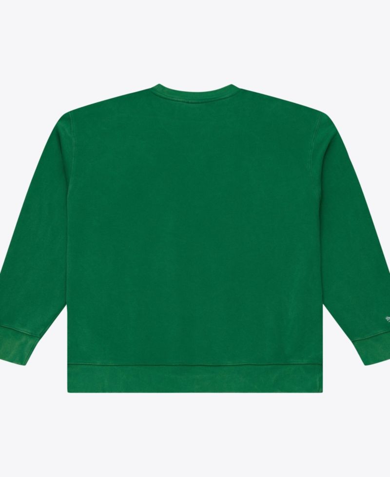 Men's Green Philadelphia Eagles Core Essentials Micro Logo Fleece Sweatshirt