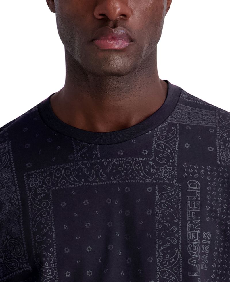 Men's Short-Sleeve Bandana Print T-Shirt