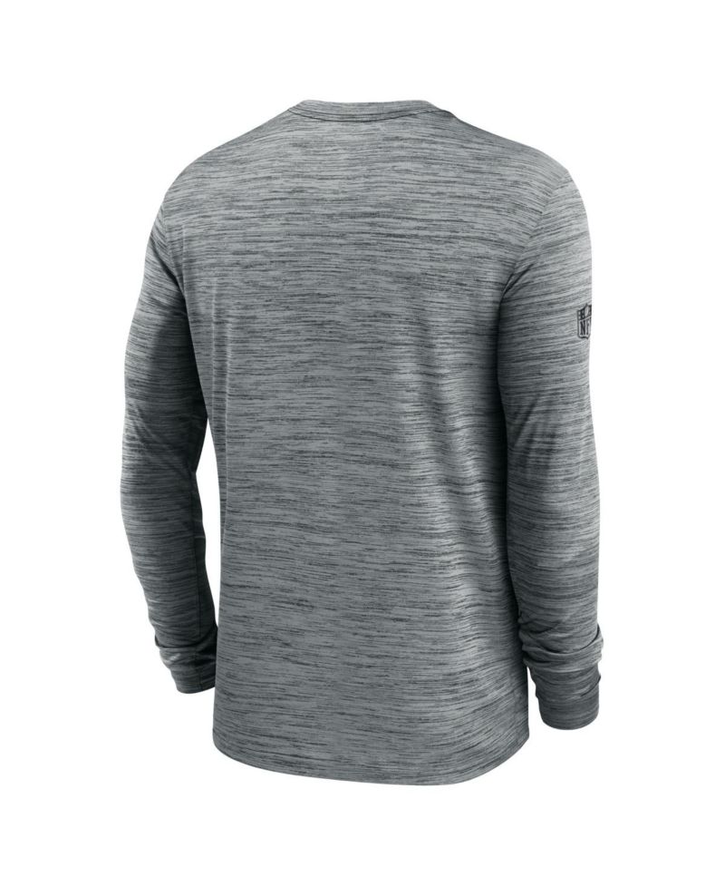 Men's Gray Buffalo Bills Sideline Offensive Transition Velocity Dri-FIT Long Sleeve T-Shirt