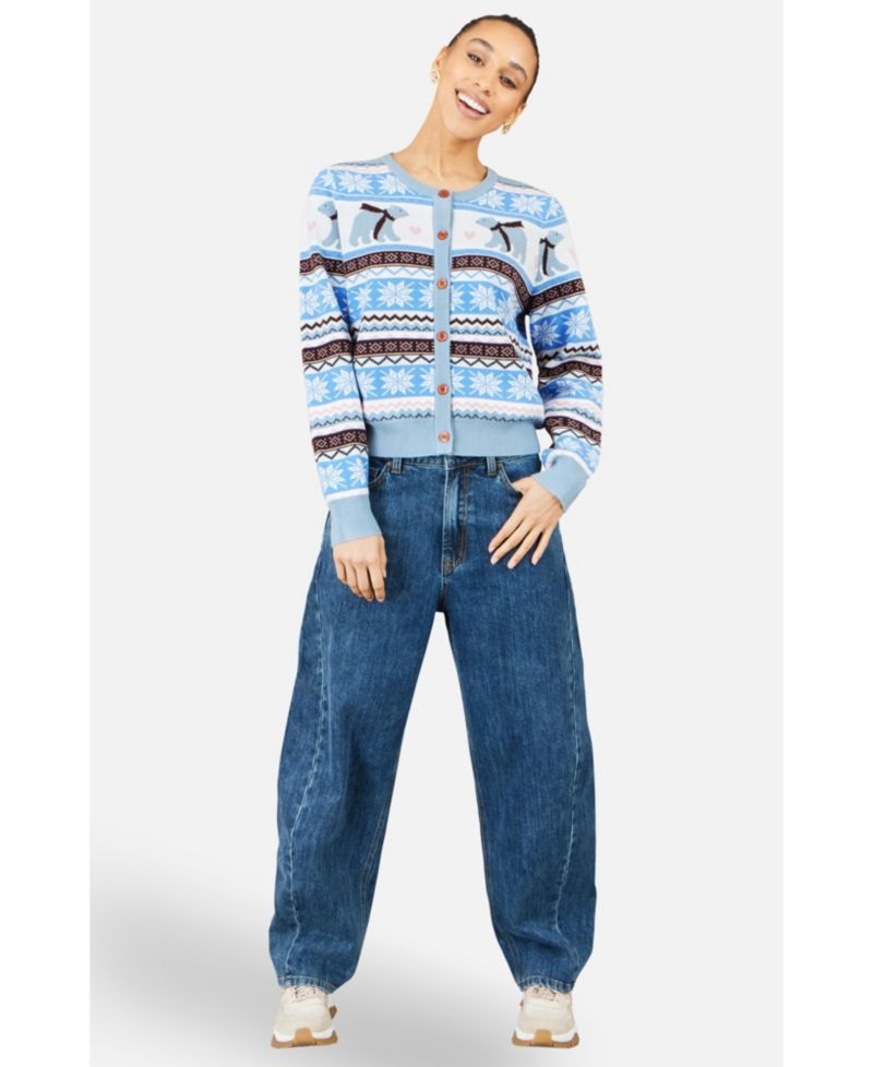 Women's Polar Bear Fairisle Cardigan