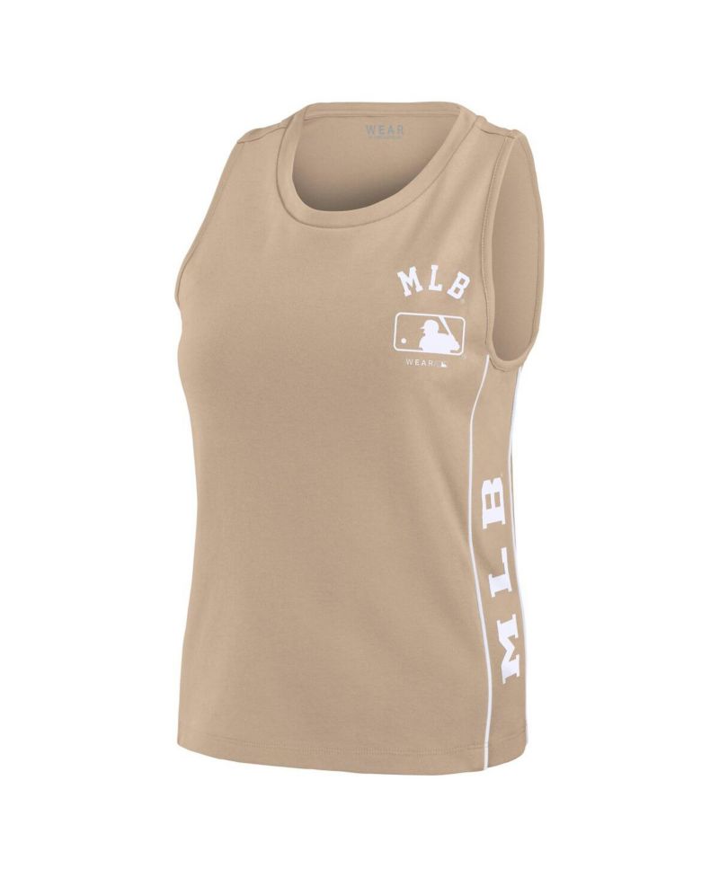 Women's Tan MLB Tonal Tank Top