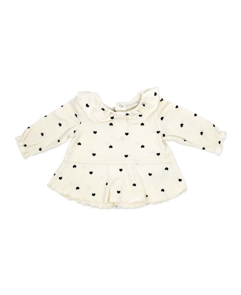 Baby Girls' Tiny Hearts Print Top, Leggings and Headband, 3-Piece Set